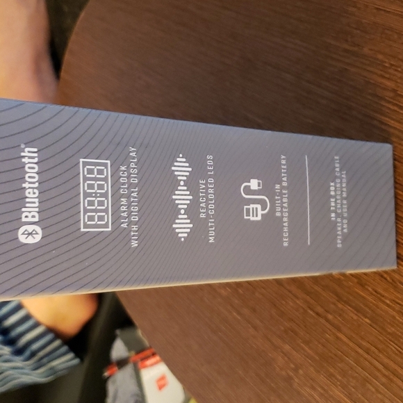 Timewave Digital Clock Wireless Bluetooth Speaker w/Sound Sensitive LED Lights - Picture 4 of 4